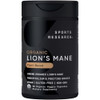 Sports Research Organic Lion'S Mane Mushroom Supplement 1800Mg - Brain Health Focus & Cognitive Supports - Usda Certified Organic Non-Gmo Vegan 90 Count Capsules