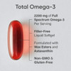 Sports Research Total Omega-3 Fish Oil 2200Mg - Made From Antarctic Krill W/Astaxanthin Wild Sockeye Salmon & Alaska Pollock - 960Mg Of Epa & Dha 120 Softgels