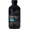 Sports Research Omega-3 Fish Oil 8Oz Glass Bottle - 4685Mg Of Wild Caught Alaska Pollock Fish Oil Per Serving - Easy-To-Take Liquid Lemon Flavor Non-Gmo Msc Certified Sustainable 48 Servings