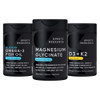 Sports Research Multivitamins Pack - Triple Strength Omega-3 Fish Oil 1250 160 Mg Chelated Magnesium Glycinate Vegan Vitamin D 5000Iu & Mk7 Vitamin K 100Mcg