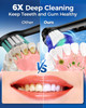 Teetheory Electric Toothbrush Deep Clean Heads 4Pc Brush Head Replacement With Superior Cleaning (Black)