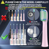Toolsy 10 Pack Toothbrush Replacement Heads Compatible With Rtauys M5 Sonic Electric Toothbrush (Sakura Pink 10 Count(Pack Of 1))