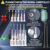 Toolsy 10 Pack Toothbrush Replacement Heads Compatible With Rtauys M5 Sonic Electric Toothbrush(Black 10 Count(Pack Of 1))