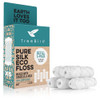Treebird Pure Silk Eco Floss Refills Pack Of 5 X 33Yd Silk Dental Floss Spools Waxed With Candelilla Wax Mint