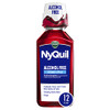 Vicks Nyquil Alcohol Free Cough Cold & Flu Relief Sore Throat Fever & Congestion Relief Berry 12 Fl Oz