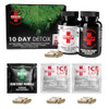 Rescue Detox 10 Day Permanent Detox Kit - 132Ct Capsules | Comprehensive Full Body Cleanse With Bonus Instant Ice Caps