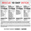 Rescue Detox 10 Day Permanent Detox Kit - 132Ct Capsules | Comprehensive Full Body Cleanse With Bonus Instant Ice Caps