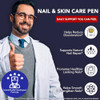 Bucaoagu Toenail Fungus Pen - Toenail Fungus Treatment Extra Strength - 25% Undecylenic Acid With Tea Tree Jojoba - Fungal Nail Repair Kit For Damaged Discolored Ingrown Nails 5 Pack