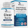 Biodora Oral Probiotic Antifungal Pills - Extra Strength Nail Fungus Eliminator | Toenail Fungal Inhibitor - Clear Nails Supplement | 50 Billion Cfu (60 Capsules)