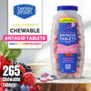 Berkley Jensen Ultra Strength Antacid Chewable Tablets - 1000Mg Calcium Carbonate For Heartburn Acid Indigestion Upset Stomach Relief - Assorted Berry Flavor 265 Count