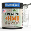 Livegood Creatine Monohydrate With Hmb For Lean Muscle Growth & Recovery Hmb Creatine Powder For Men And Women Unflavored Creatine 30 Servings