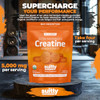 Suitly Creatine Gummies | 5G Ultra-Micronized Creatine Monohydrate | Made With Organic Ingredients | Vegan Sugar Free Non Gmo & Gluten Free | 120 Gummies | Organic Orange Flavor