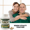 Mother Nature Organic Maca Root Capsules 1600Mg 120 Vegan Capsules Non Gmo Peruvian Yellow Red & Black Maca For Men & Women - Energy Hormone Brain & Weight Well-Being