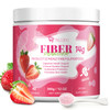 Migcopat 14G Fiber Supplement With Probiotics Prebiotics Digestive Enzymes Vitamin C Magnesium Fruit&Herb Powder Fiber Powder For Digestive Health & Skin Health No Sugar Strawberry 40 Serv