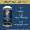 Trtl Psyllium Husk - Sugar-Free Unflavored Whole | Natural Fiber Supplement For Gut Health & Regularity - 6G Fiber Per Serving | 42 Servings | Vegan Non-Gmo