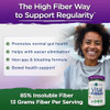 Vital Planet - Vital Fiber Powder Soluble And Insoluble Fiber Supplement With Flax Pea And Hemp Organic Daily Dietary Supplement Supports Gut Digestive Regularity 7.76 Oz