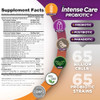 Vital Planet - Intense Care Gas & Bloating Probiotics Plus Organic Prebiotics Postbiotics Parabiotics Complete 4-In-1 Supplement For Adults 65 Billion Cfu 65 Strains Digestive And Immune 30 Ct