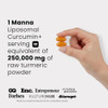 Manna Liposomal Curcumin+ Softgels 500Mg Curcuminoids - Turmeric Curcumin Supplement For Joint & Immune Support Advanced Absorption Non-Gmo 60 Count