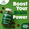 The Feel Great Vitamin Company Super Greens Gummies - Green Superfoods Supplement With Spinach Broccoli Kale Beet Root Elderberry For Immunity Support - Fruit And Vegetable Supplement - Watermelon Flavor 60 Gummies