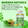 Hzzyplant Moringa Softgel Capsules Made With Pure Moringa Oleifera Leaf Green Superfood High Absorption Than Moringa Powder Capsules For Energy Immunity & Joint HealthVeganNon Gmo2 Month Supply