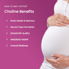 Mother'S Promise Prenatal Choline Supplements 550Mg | 120 Capsules | Supports Baby S Brain Development & Cognitive Function During Pregnancy & Nursing | Ultra Pure Natal Vitacholine Vegan Choline Bitartrate For Women