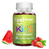 The Feel Great Vitamin Company Feel Great Super Green Gummies For Kids | Fruit And Vegetable Gummies | Vegan Veggie Gummy Multivitamin For Kids | Veggie Fiber Supplement 60 Count