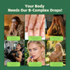 Vccvbb Vitamin B Complex Drops Active B12 Methylcobalamin 5000Mcg B6 B1 B2 B5 B7 B3 Folate With Vitamin C B12 Sublingual Liquid Fast Absorption | Boost Energy Focus & Immunity Vegan 60 Servings