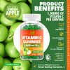 Just Nutrients Vitamin C 1000Mg Gummies (90 Count) - Maximum Strength Chewable Immune Support & Collagen Support For Adults & Kids - Natural Green Apple Flavor - Gluten Free Non-Gmo Vegetarian 90 Gummies