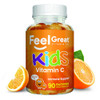 The Feel Great Vitamin Company Kids Vitamin C Gummies Chewable For Immune Defense | Plant-Based Gluten Free | Vegan | 250 Mg Per Serving | 90 Gummies | Vitamins For Kids By Feel Great Vitamin Co