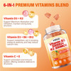 Zegbalp 2Packs Vitamin D3 K2 Gummies For Adults Sugar-Free Vitamin D3 5000Iu + K2(Mk-7) 200Mcg Supplement With Vitamin B Complex & Vitamin C E Supports Bone Muscle Teeth & Immune Vegan Gluten Free