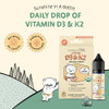 Legendairy Milk Vitamin D Drops For Infants Organic Baby Vitamin D3 K2 Liquid 400 Iu Vegan For Newborns Toddlers & Kids Childrens Supplement For Strong Bones & Teeth Sugar Free 90 Servings