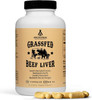 Ancestral Supplements Grass Fed Beef Liver (Desiccated) Natural Iron Vitamin A B12 for Energy 180 Capsules