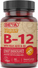 Deva Vegan Vitamin B12 Fast Dissolve Supplement - Once-Per-Day Complex with 1000 Mcg Methylcobalamin B12, Folic Acid, B6 - Lemon Flavor - 90 Dissolvable Tablets, 1-Pack