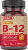 Deva Vegan Vitamins B-12 1000Mcg With Folic Acid & B-6, Supports Nervous System, Healthy Brain Function & Energy Production, Fast Dissolve, 90 Tablets