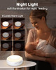 Ankilo White Noise Machine, Portable Sound Machine For Sleep, 24 Soothing Sound, Volume Control, 3 Timing, Adjustable Night Light, Sound Therapy For Home, Travel, Registry Present