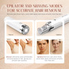 Beauzmo Epilator For Women, 2 In 1 Epilators Hair Remover For Women With Led Light, Smooth Hair Removal Usb Rechargeable, Portable Electric Painless Shaver For Face, Lip, Chin, Leg, Arms, Bikini