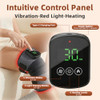 Soqiplm Red Light Therapy Knee Massager With Heat & Vibration, 660Nm & 850Nm Infrared Light Therapy For Knee, 5000Mah Rechargeable Cordless Heated Knee Brace For Shoulder, Elbow, Leg