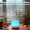 Briteflow Colorful Noise Sound Machine With 7-Color, 3 Dynamic Mode Night Lights, 10 Soothing Sounds And Sleep White Noise Machine, 3 Timers, Adjustable Volume And Brightness, Suitable For Adults, Children