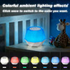 Briteflow Colorful Noise Sound Machine With 7-Color, 3 Dynamic Mode Night Lights, 10 Soothing Sounds And Sleep White Noise Machine, 3 Timers, Adjustable Volume And Brightness, Suitable For Adults, Children