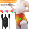 Aieleph Period Heating Pad, Heating Pad For Period Cramps Massager For Women, With 3 Vibration And Heat Settings, New Upgrade Menstrual Heating Pad For Abdomen Pain And Cramps Relief
