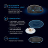 Sound Oasis Glo To Sleep Eye Mask, Nighttime Adult Sleep Aid For Men & Women, Deep Rem Sleep, Relaxation, Helps You Fall Asleep Quickly, Calm Your Mind, Relax Your Body, 100% Light Blocking