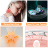 Congshin Intelligent Portable Neck Massager With Heat For Pain Relief, Cordless Pulse Neck Massager With Voice Broadcast & 6 Modes 16 Levels Intensity Massage For Office Home Outdoor Use