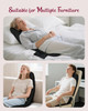 Therazzagge Vibraiton Back Massager For Chair, Massage Seat Cushion, Back Massage Pad With Heat,10 Vibration Motors,5 Vibration Modes,Chair Massager At Office/Home