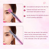 Yosoo Electric Eyebrow Shaver, Gentle Precision Facial Hair Removal Portable Women Trimmer Travel Friendly Multi Purpose Grooming Tool Includes Cleaning Brush Comb Pink