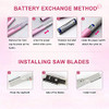 Yosoo Electric Eyebrow Shaver, Gentle Precision Facial Hair Removal Portable Women Trimmer Travel Friendly Multi Purpose Grooming Tool Includes Cleaning Brush Comb Pink