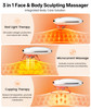 Dopsikn Body Sculpting Machine With Red Light Therapy For Face & Body, Cupping Therapy, Electric Cellulite Massage Tool With 2 Cups, For Women, White