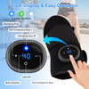 Tcraych Knee Massager With Heat And Vibration Massage, Knee Brace Pain Relief For Joints Elbow Shoulder Ligament And Muscles Injuries, Two Adjustable Straps, Suit For Family Home (Black)