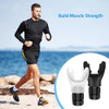Amir Upgraded Portable Breathing Trainer, Adjustable Resistance Breathe Trainer, Compact Muscle Improve Strength And Endurance, Exercise Device For Sports, Running, Martial (Black,White)
