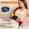 Asopal Heated Lumbar Massager With Inflatable Airbag Support Vibration & Heat 3 Independent Modes Lower Back Massager Cordless Rechargeable Remote Control For Sore Muscle Relaxation And Daily Comfort