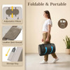 Yening Full Body Massage Mat With Airbags, Air Compression Stretching Mat With Heat For Bed Floor, Neck Lumbar Traction Pad For Pain Relief, Foldable Massage Mattress Topper, 5'1"-6'0"